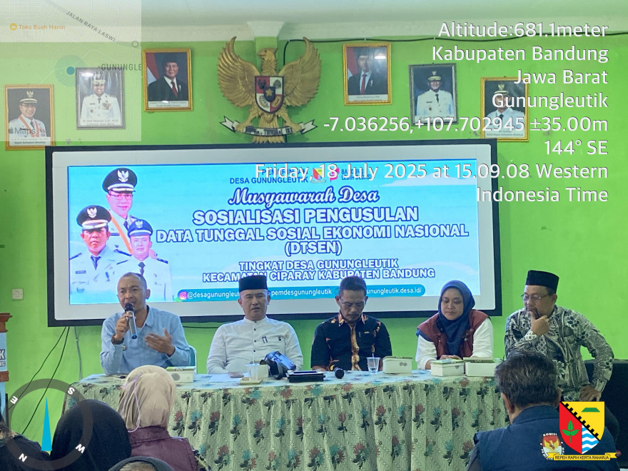 Musyawarah DTSEN Tingkat Desa Gunungleutik 