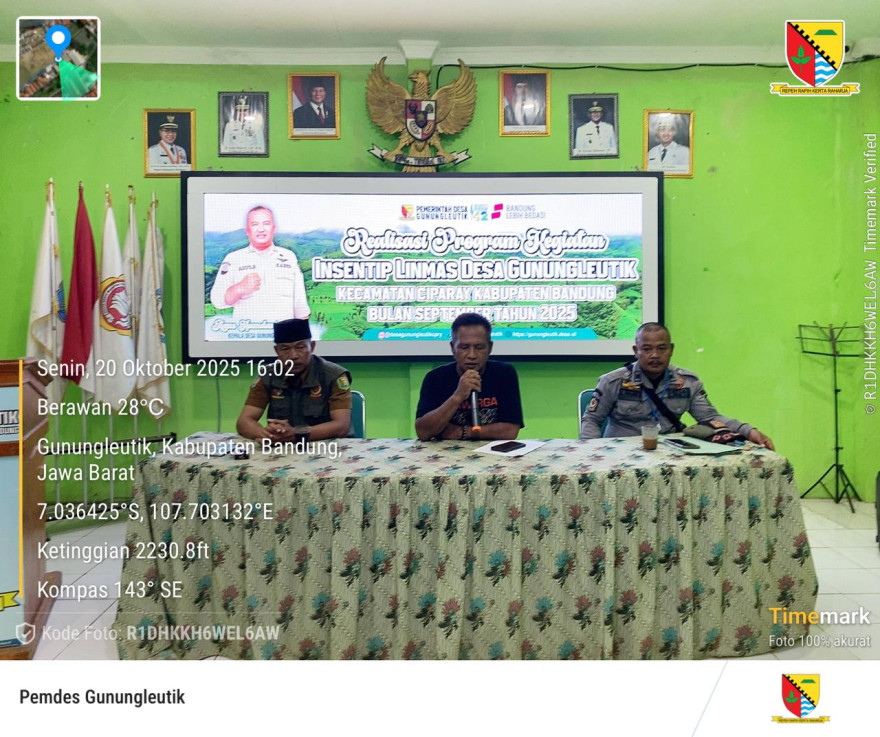 Insentip Linmas Desa Gunungleutik Bulan September Tahun 2025