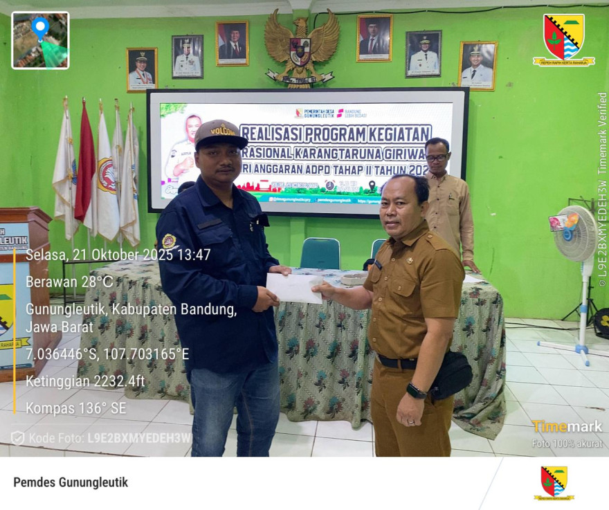 Penyerahan Operasional Karangtaruna Giriwangi